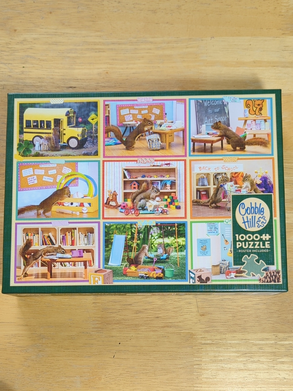 Cobble Hill 1000 Piece Puzzle "Squirrels At School"